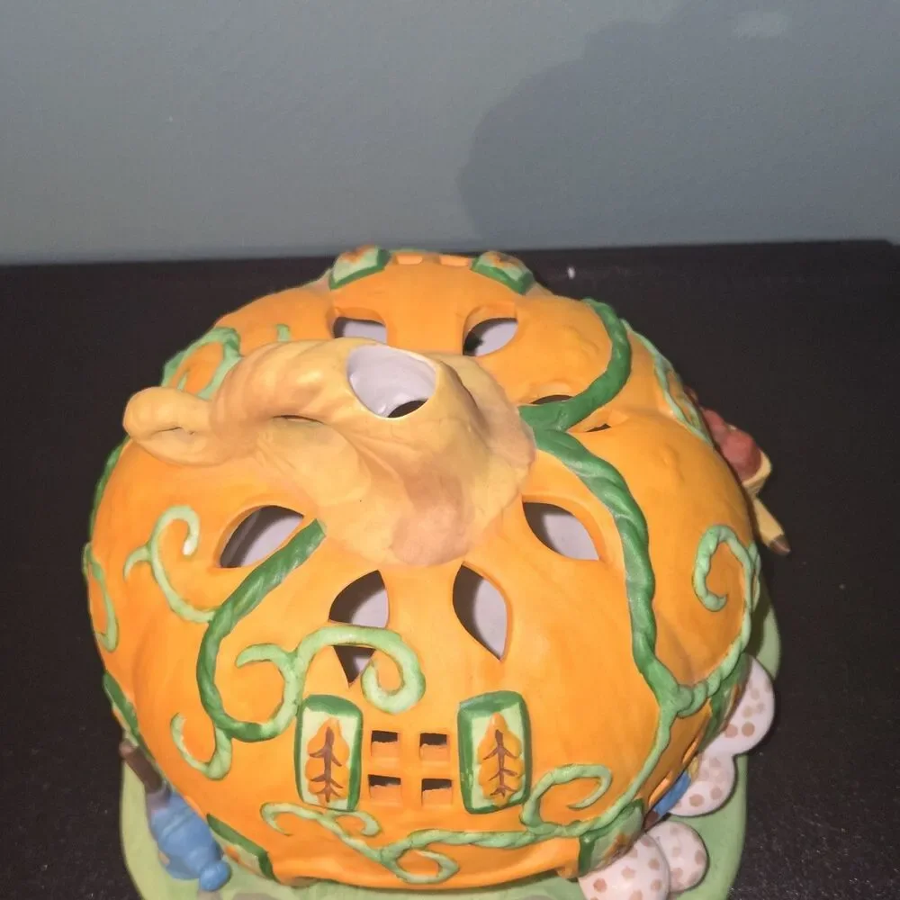 PartyLite Pumpkin Patch House - Ceramic Tealight Votive Candle Holder - Picture 5 of 8